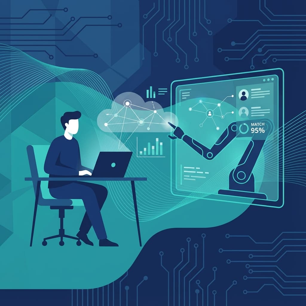 AI in Human Resources Illustration